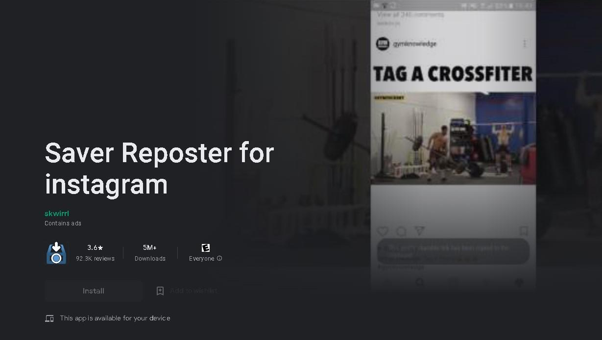 دانلود فیلم از اینستاگرام با اپلیکیشن Saver Reposter For Instagram